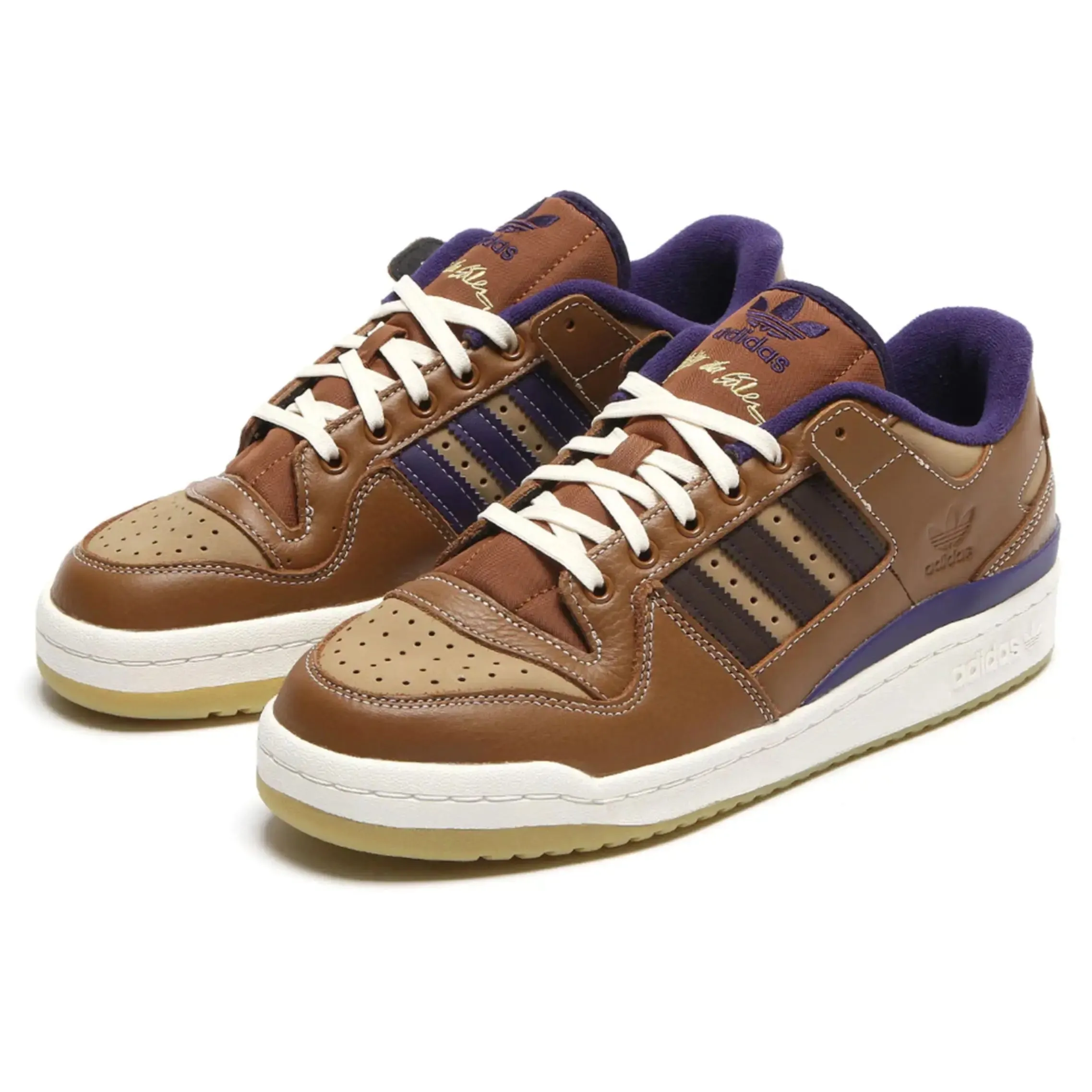 adidas Skateboarding Heitor Forum 84 Low ADV Skate Shoes - Wild Brown / Cardboard / Dark Brown