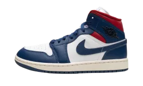 Air Jordan 1 Mid "French Blue Gym Red"