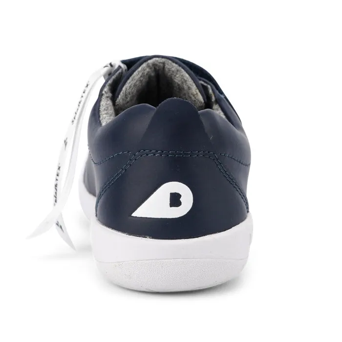 Bobux Kid  Plus Grass Court WATERPROOF Navy Leather Kicks 834916