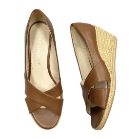 Brown Shoes Heels Wedge By Jack Rogers, Size: 9