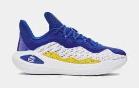 Curry Flow 11 Dub Nation Grade School Basketball Shoes (White/Royal Blue)