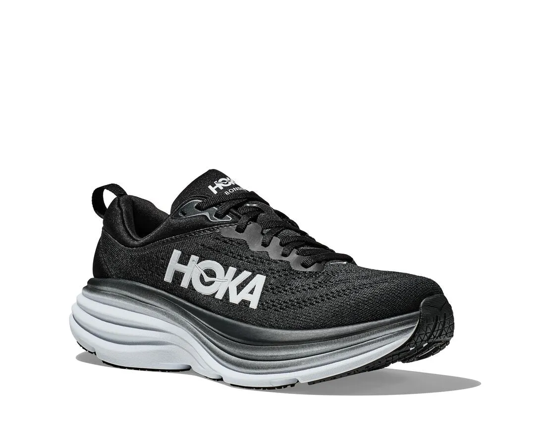 HOKA - Womens Bondi 8 Black/White