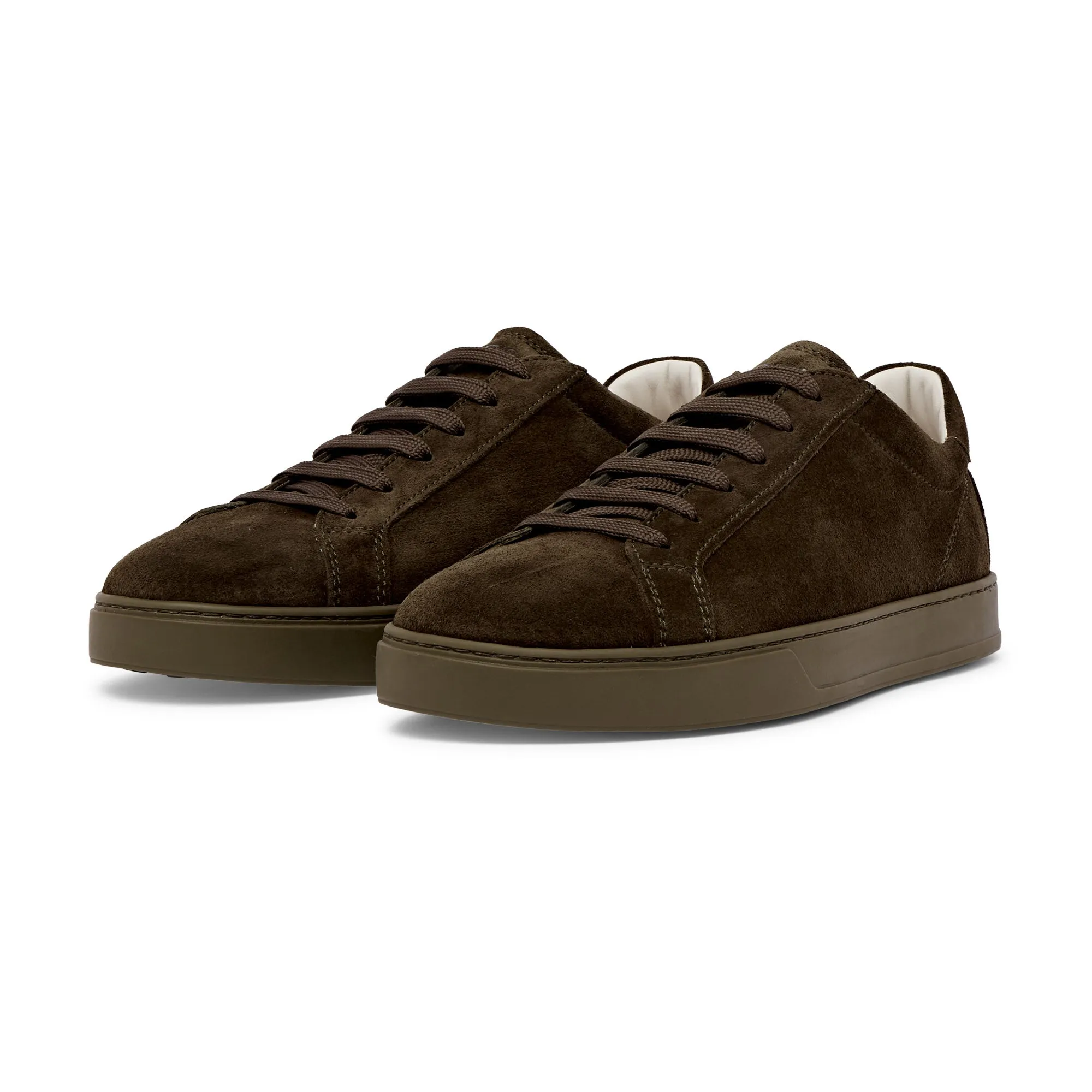 TOD's Low Top Suede Trainer (Khaki Brown)